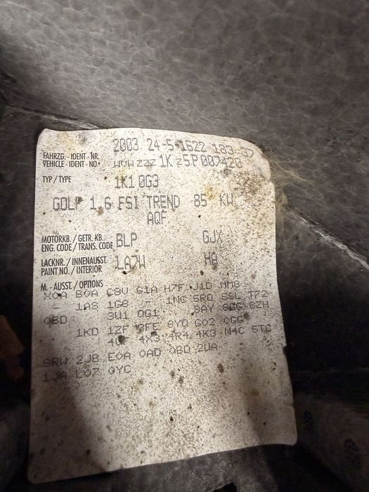 Dezmembrez dezmembrari golf 5 motor 1.6 FSI BLP cutie automata  GJX