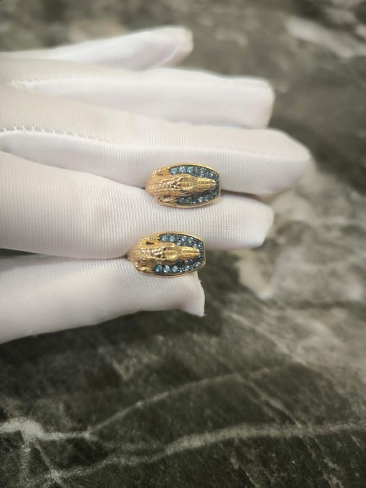 Золотые серьги 585 проба Sokolov