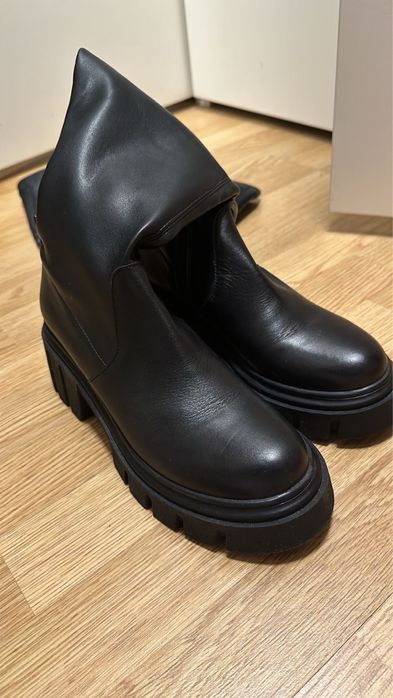 Ботфорды кожа, выше колена Турция новые