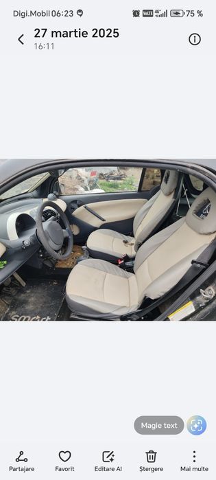 Aripa fata spate capota smart fortwo