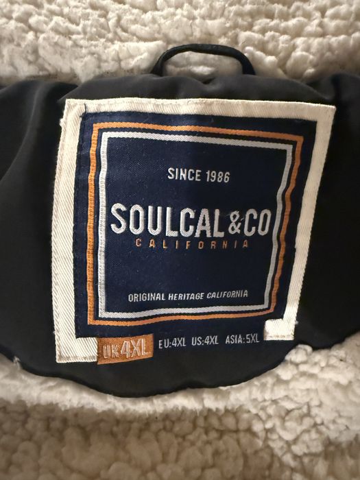 Мъжко зимно яке с качулка Soulcal&Co 4XL