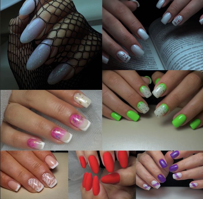 Маникюр , гель- лак , наращивание