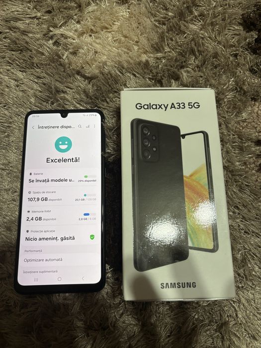 Vand Samsung A33 5G 128 GB, impecabil fara zgarieturi