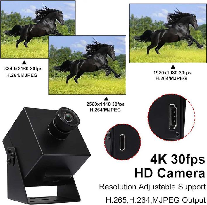 4K Webcam HDMI USB 8mp - livestreaming (Tiktok, facebook, videochat)