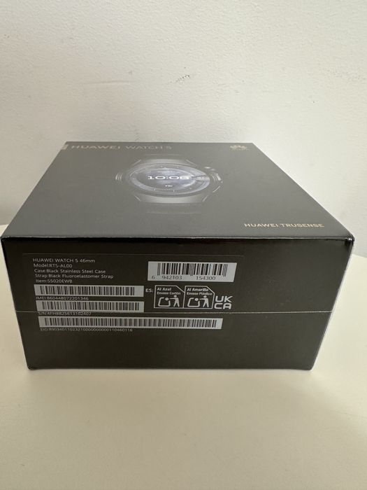 Ceas HUAWEI WATCH 5 46mm Black NOU Sigilat