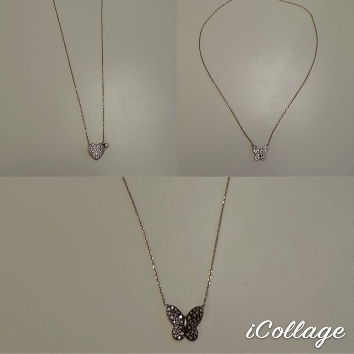 Coliere BB Collection, tenis, din argint placat cu aur rose 925