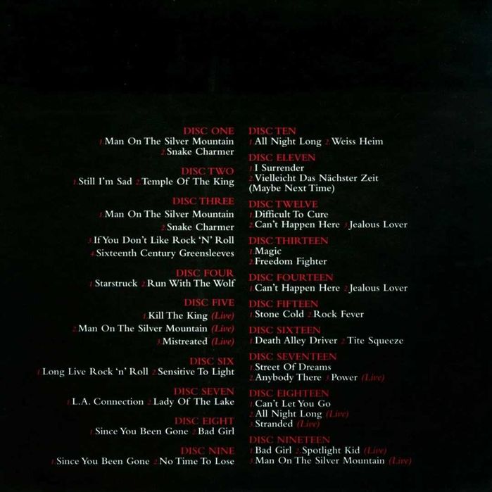 Rainbow – The Singles Box Set