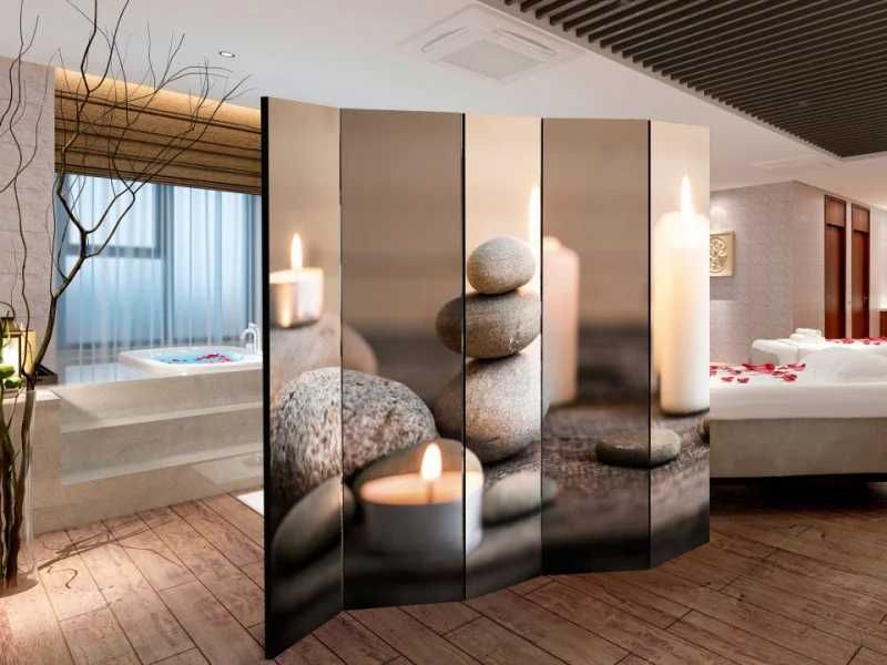 Paravan profesional 5 secțiuni, dublu față, calitate premium