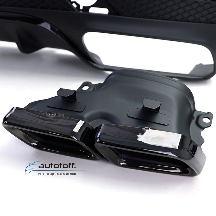 Difuzor bara spate compatibil Mercedes GLS X166 Facelift (15-19) Black Look