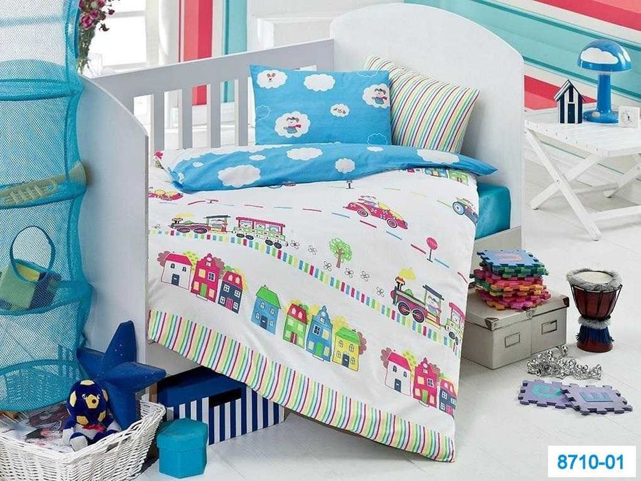 Бебешки Спален Комплект 100% Памук Ранфорс