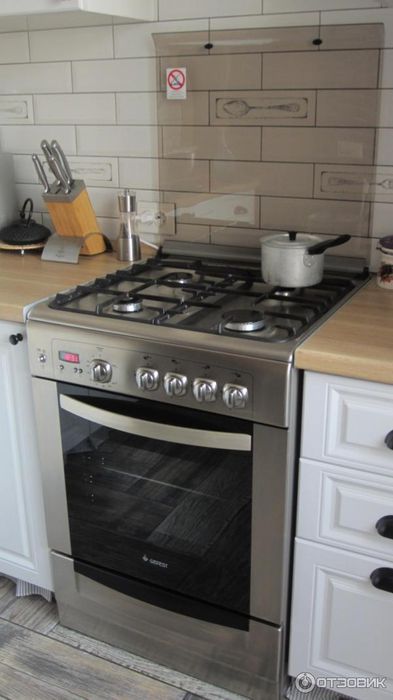Газовая плита от компании GEFEST.  Цвет (стальной жемчуг)
