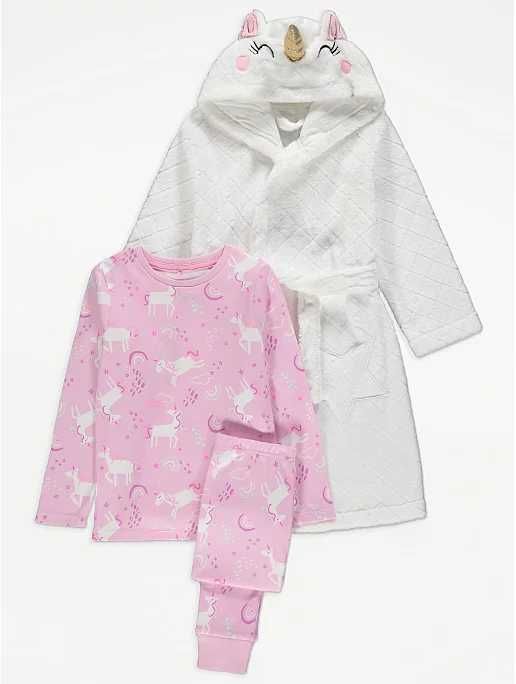 Set halat + pijama 6-7, 8-9 ani / 116-122, 128-135 (noi)