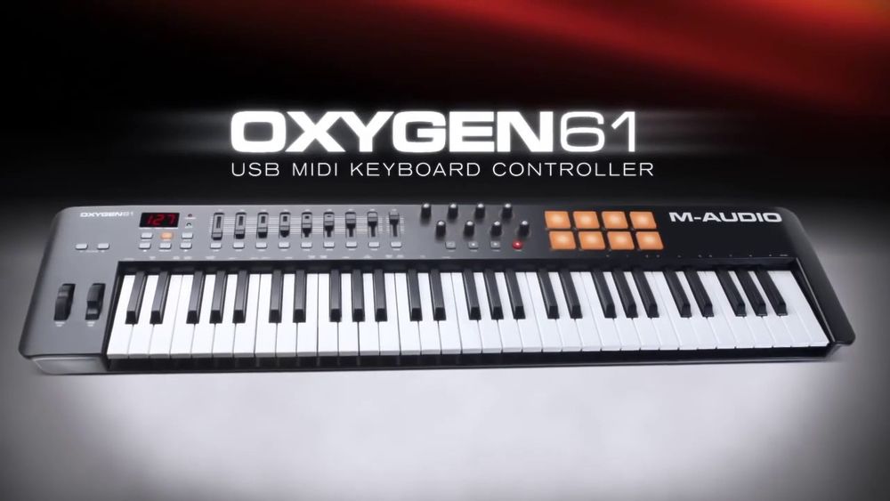 midi клавиатура:  m-audio oxygen 61