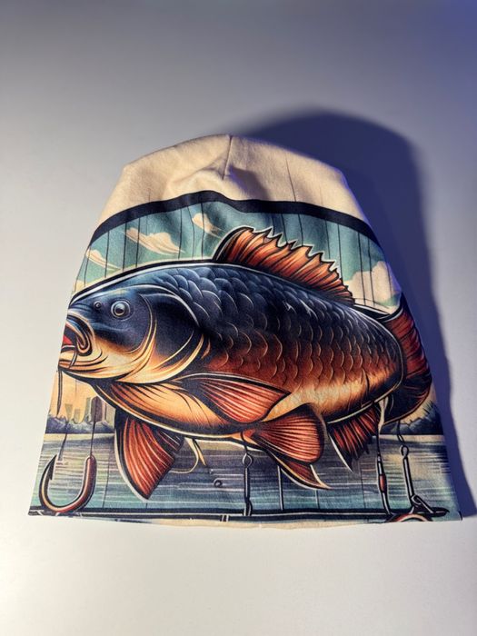 Căciuli pescuit cu model năluci/crap/colaj 3D – unisex, noi