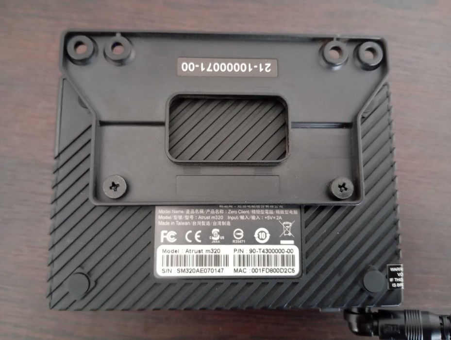 Atrust m320 is a zero client