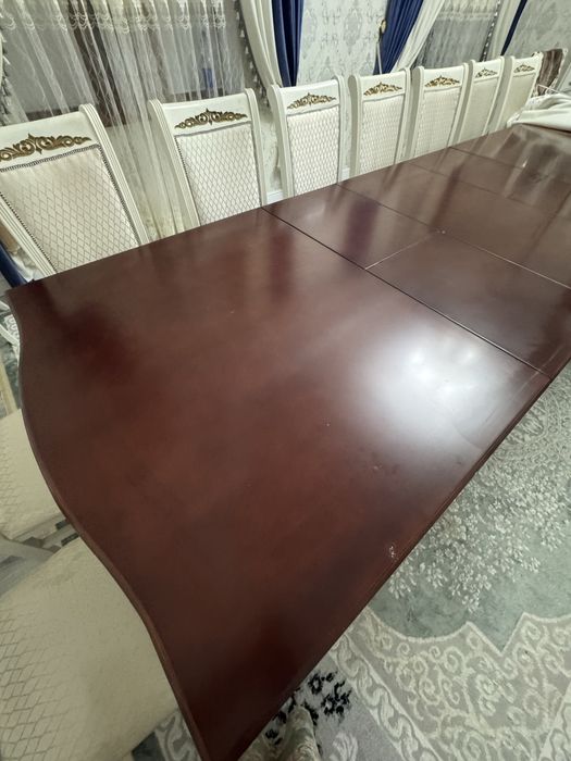 стол 3,5 метр красное дерево