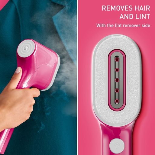 Нов  ръчен уред за гладене с пара Tefal Pure Pop DT2023, Розов