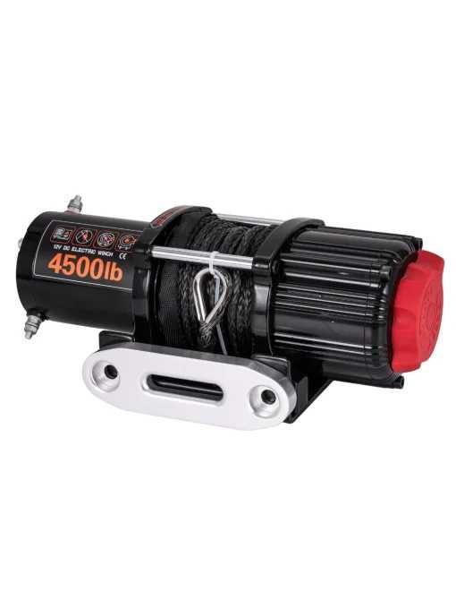 Troliu electric EMD Winch 4500lbs (2041kg), 12V, cablu sintetic 12m, raport 166:1