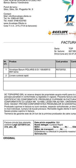 Anvelope noi barum