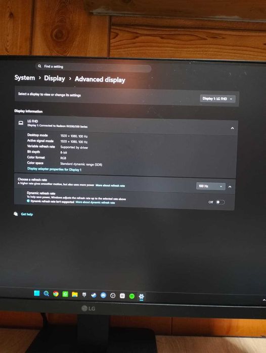 Monitor LED IPS LG 23.8" Full HD (1920x1080), 100Hz, negru