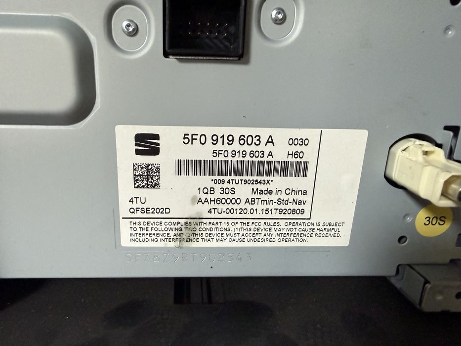 Navigatie originala seat leon 2015 5F0 919 603 A