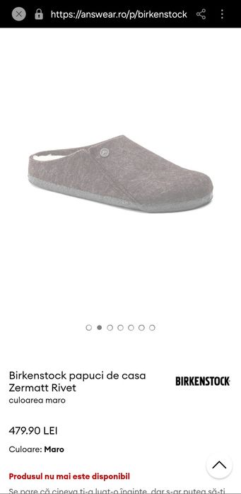 Papuci casa birkenstock