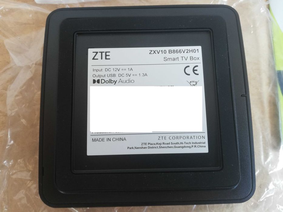 Android TV BOX ZTE ZXV10 B866V2H01