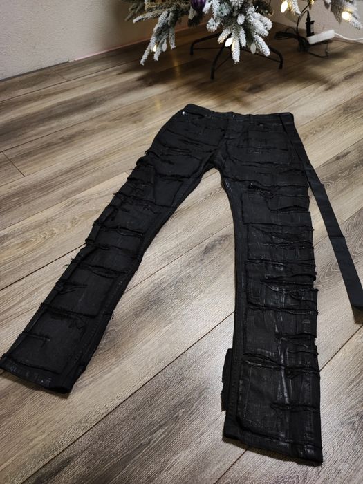 Rick Owens DrkShdw  -  Destroyed Detroit Cut Denim