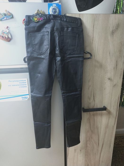 Кожаные джинсы для девочек подростков
