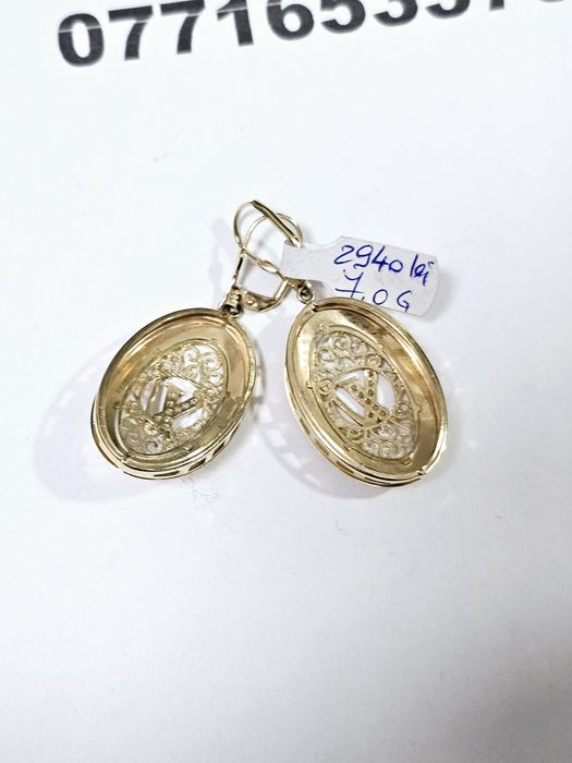 Vand cercei din aur 14 k 7 g cod 591