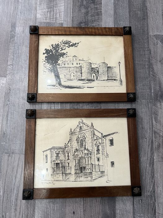 Антикварна картина, 6 бр.