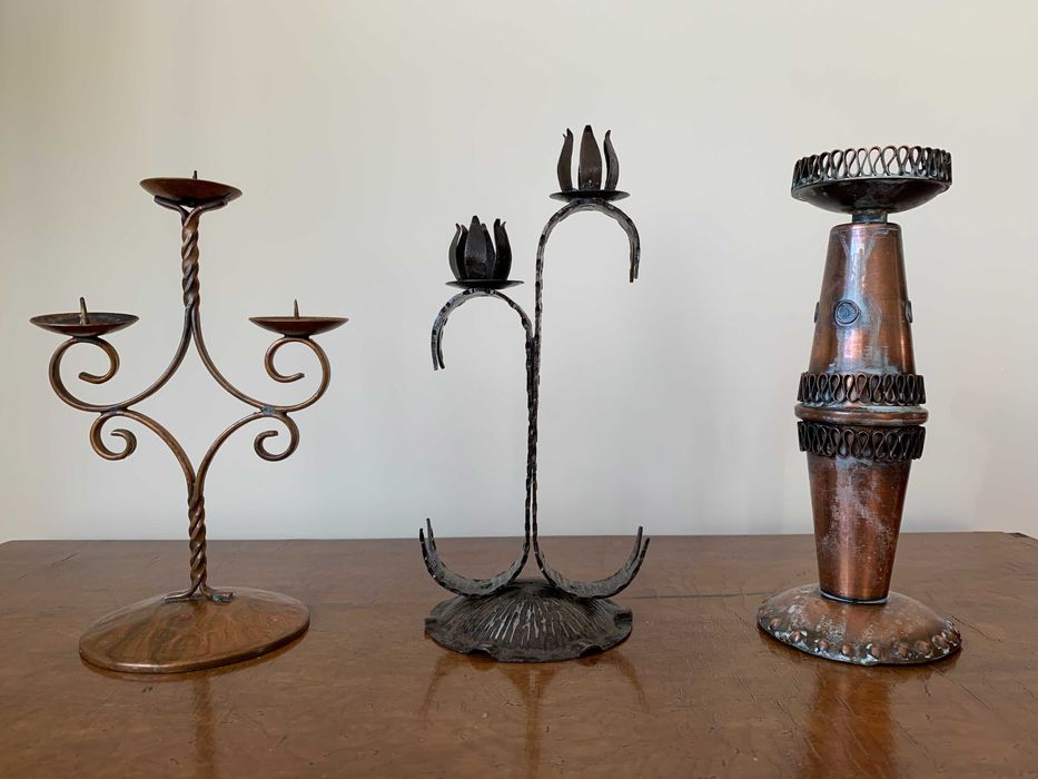 Стари ретро керамични дървени медни стъклени колекционерски предмети