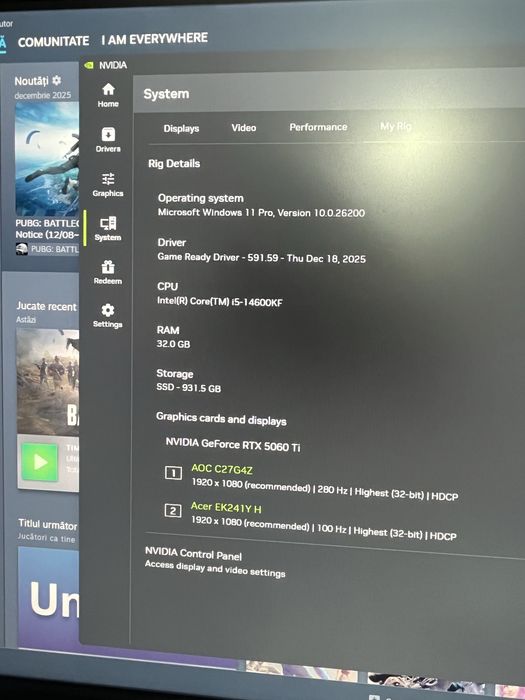 Vand sau schimb PC gaming 5060Ti