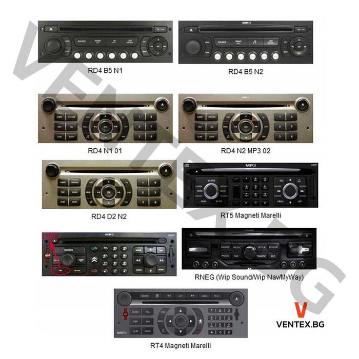 YATOUR дигитален чейнджър за Peugeot 307, 308, 207, 407 USB и AUX RD4