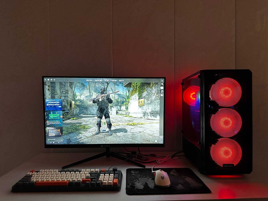 Игровой компьютер/Готовый полный комплект-RX 5500 XT DDR6 8GB/SSD 1 tb