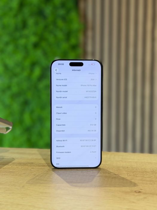 iPhone 16 PRO Max 512Gb/Baterie90%/Garantie  12 luni @atsgsm.ro