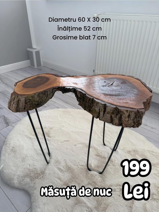 Măsuță de cafea nuc