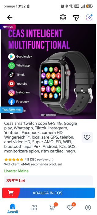 Smart watch pentru copii