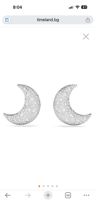 Сребърни обеци Svarovski