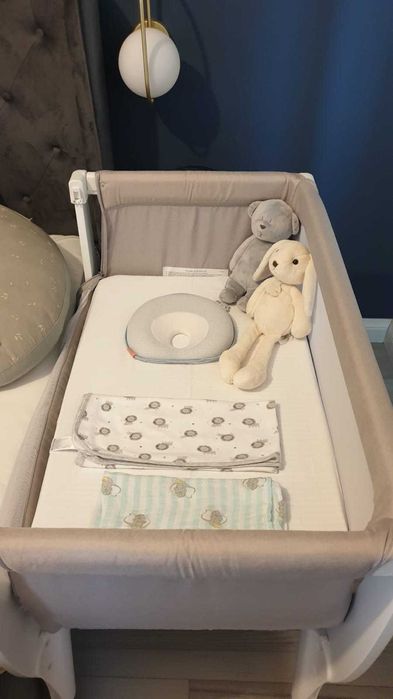 Pat Pătuț copii bebeluși Shnuggle Air Crib + Kit Conversie 2 in 1