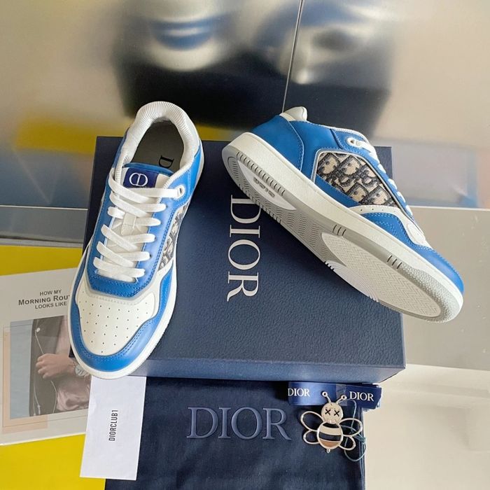 CD B23 Mid Top Oblique Blue/White