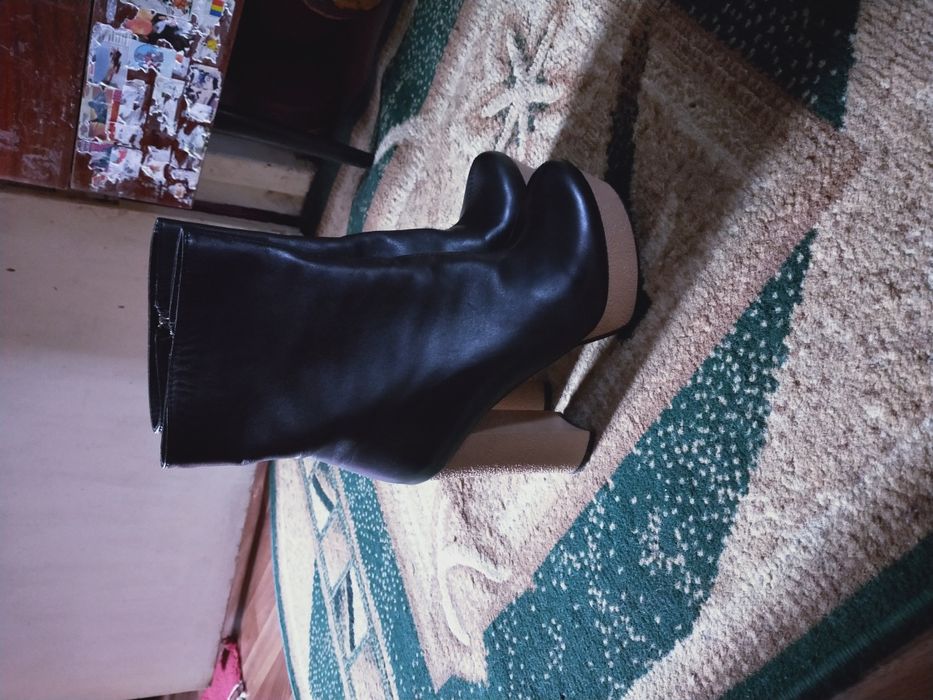 Ботильоны на высоком каблуке и платформе