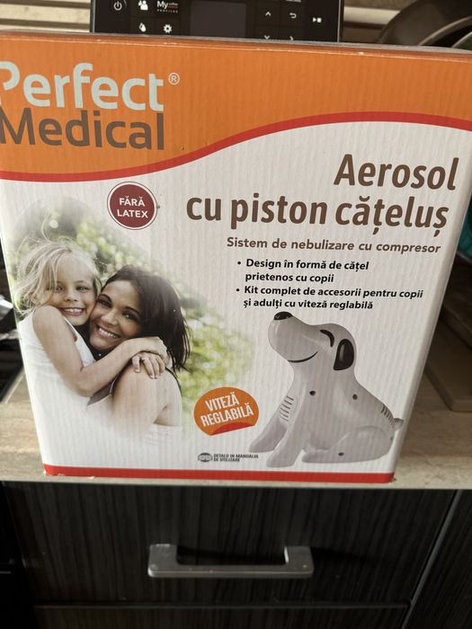 Aparat aerosoli cu piston catelus