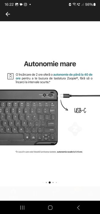 Husa Ipad 10 2022 Zoopie cu tastatura inclusa