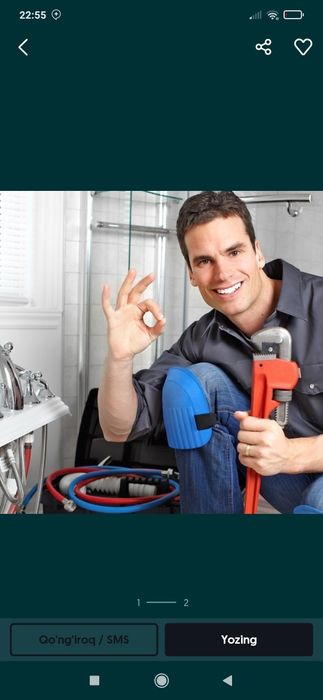 Santexnik usta unitaz rakvina ariston nasos ustanofka qilish