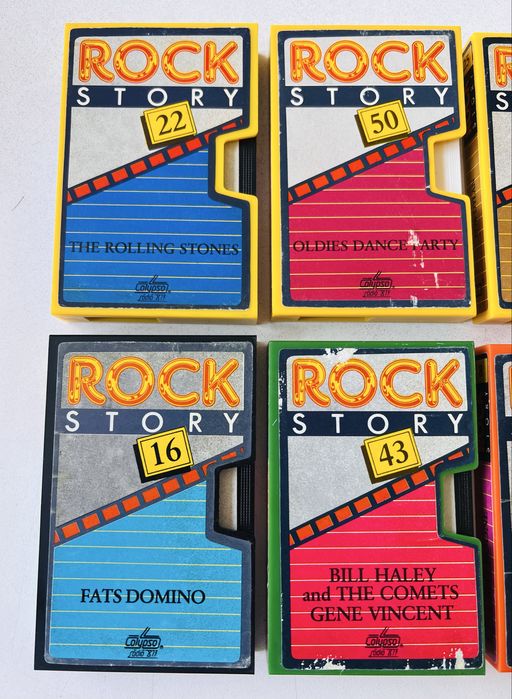 Casete audio din celebra serie Rock Story