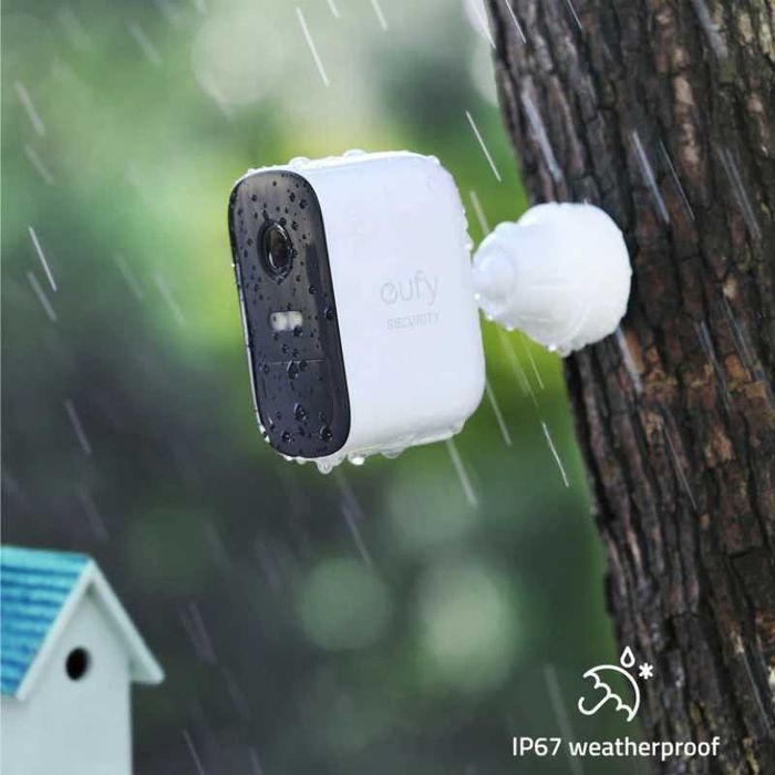 Sistem de supraveghere video eufyCam 2C Security wireless, HD 1080p, 2.1 MP, IP67, Nightvision,