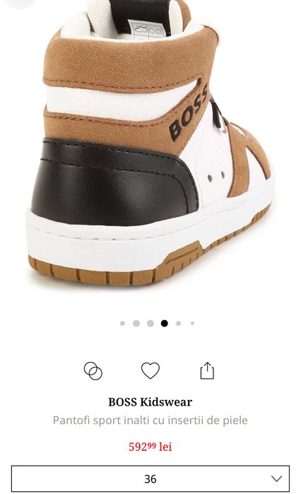 Pantofi sport inalti cu insertii de piele