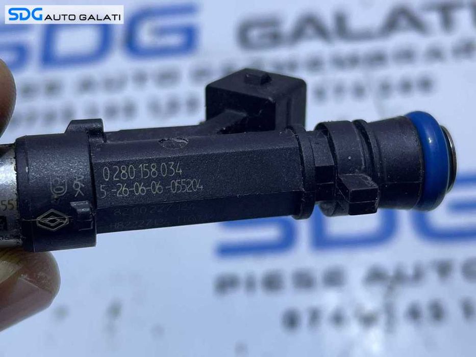 Injector Injectoare Dacia Logan 1 1.6 2004 - 2012 Cod 0280158034 8200227124 [AV0775]