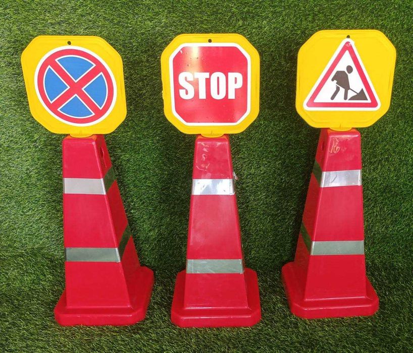 Дорожные конусы с знаком пластиковый